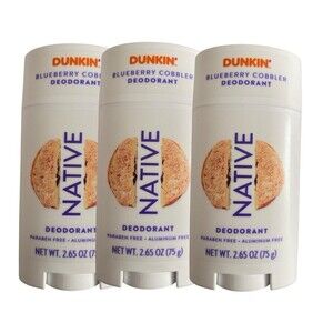 3 x Native x Dunkin’ Blueberry Cobbler Deodorant 2.65oz Limited Edition
